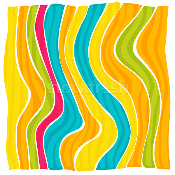 抽象的な 勾配 縞模様の カラフル 波 テクスチャ ストックフォト © karandaev