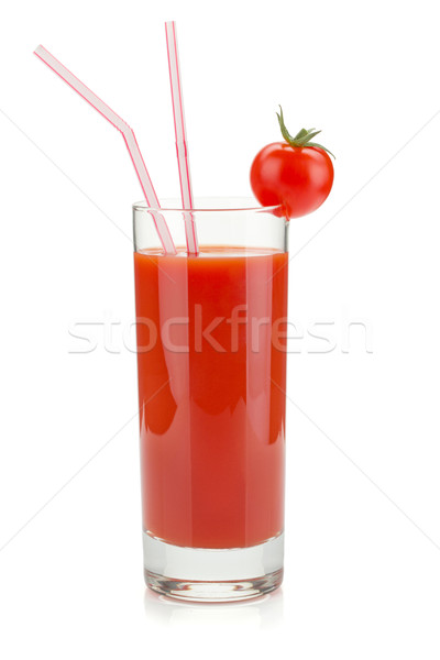 Tomatensap glas geïsoleerd witte natuur gezondheid Stockfoto © karandaev