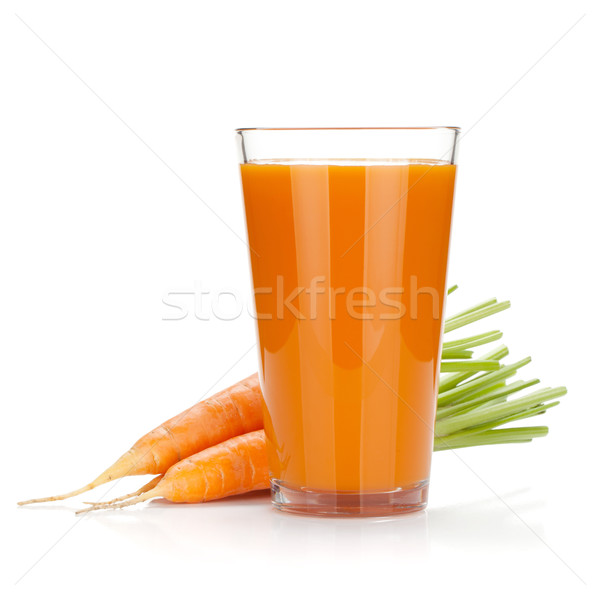 Fresh carrot juice Stock photo © karandaev