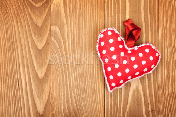 Red Valentine's day heart toy Stock photo © karandaev