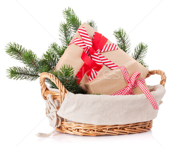 Zdjęcia stock: Christmas · drzewo · koszyka