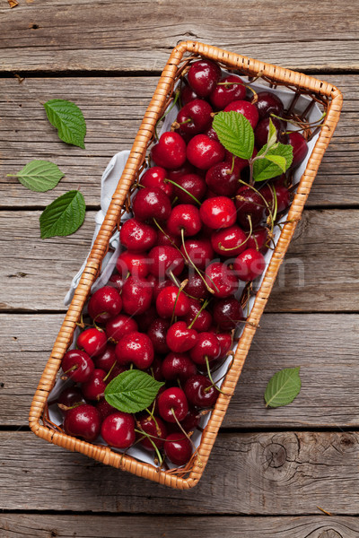 Fresh summer cherry Stock photo © karandaev