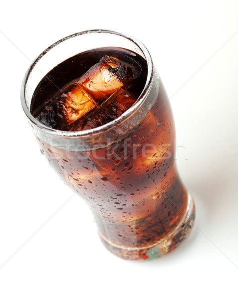 Cola glass, above view Stock photo © karandaev