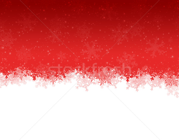 аннотация Рождества красный белый снега Сток-фото © karandaev