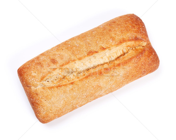 Bochenek chleba odizolowany biały górę widoku Zdjęcia stock © karandaev
