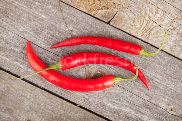 Red chili peppers Stock photo © karandaev