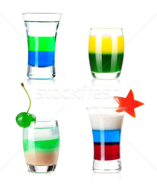 Shot cocktail collection Stock photo © karandaev