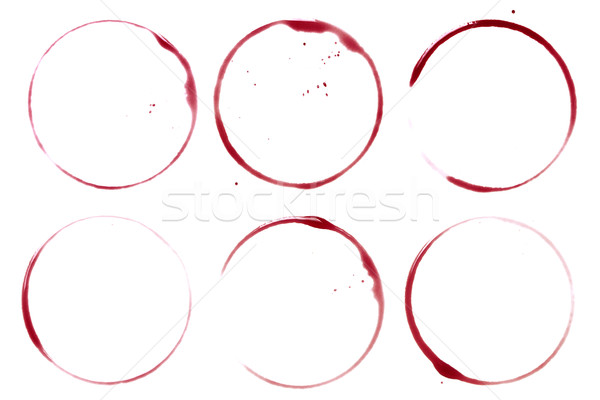 Wein Flecken Spots Sammlung weiß stieg Stock foto © karandaev