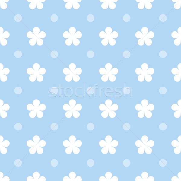 Blume blau Papier Frühling Design Stock foto © karandaev