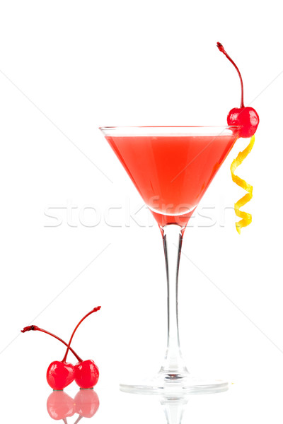 Alcohol cocktail with orange juice and grenadine Stock photo © karandaev
