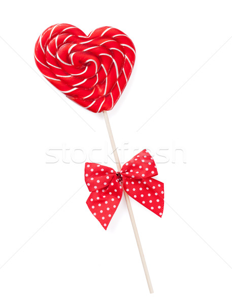 Stock photo: Candy heart with bow