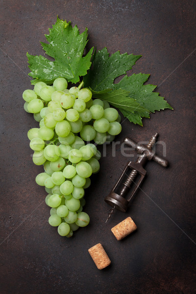 Grapes on stone background Stock photo © karandaev