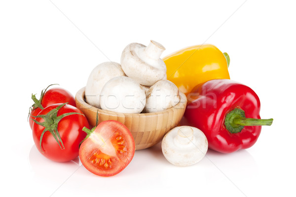 Fresh vegetables and mushrooms Stock photo © karandaev