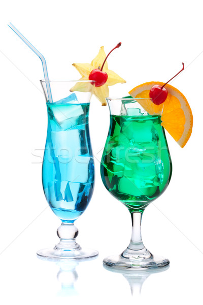 Two tropical cocktails Stock photo © karandaev