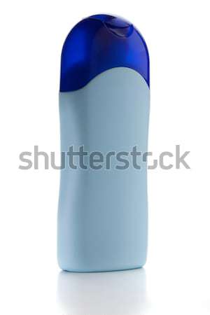 Blauw shampoo fles geïsoleerd witte lichaam Stockfoto © karandaev