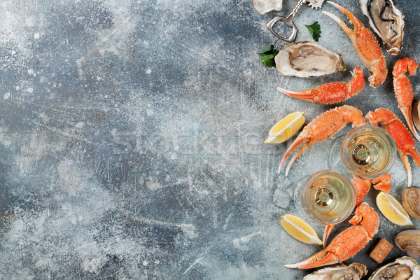 морепродуктов омаров белое вино Top мнение Сток-фото © karandaev