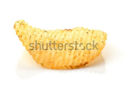 Picante batatas fritas isolado branco festa cor Foto stock © karandaev