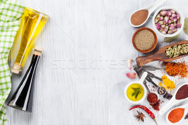 Stock photo: Herbs, condiments and spices