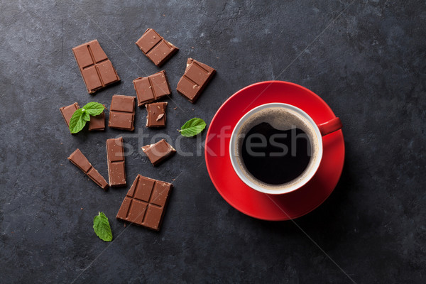 Chocolate and coffee Stock photo © karandaev