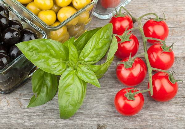 Fresh ripe food ingredients Stock photo © karandaev