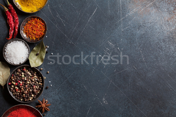Colorful spices Stock photo © karandaev
