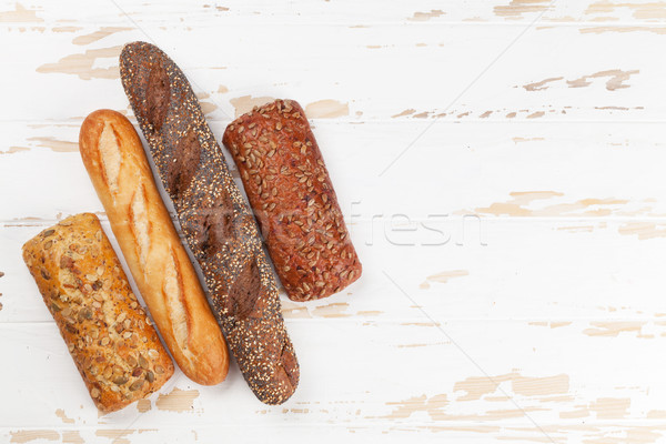 Stock photo: Various crusty bread and buns
