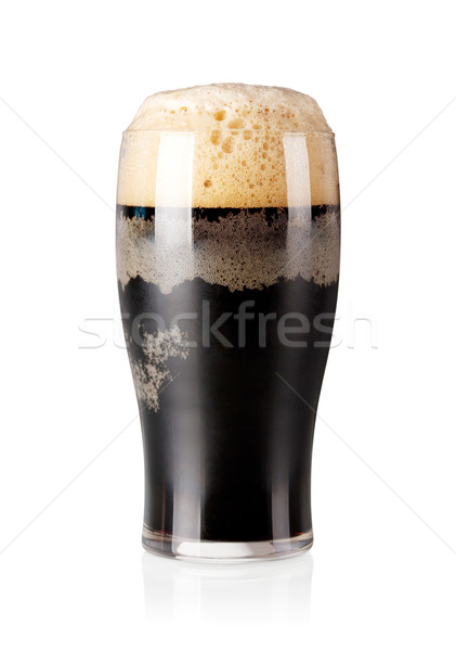 Stock photo: Cold stout beer