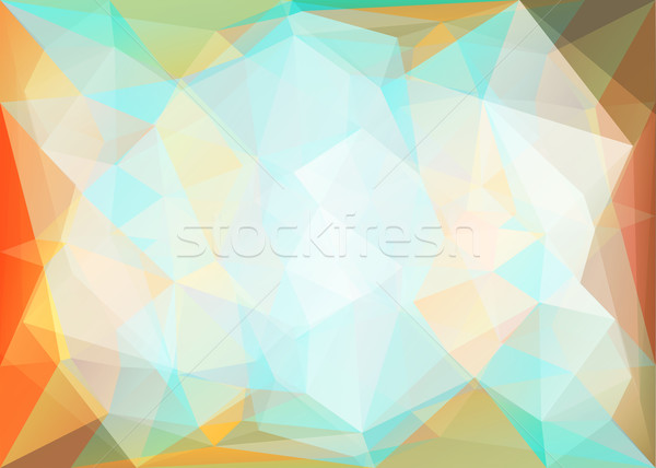 Abstract triangolo mosaico gradiente colorato computer Foto d'archivio © karandaev