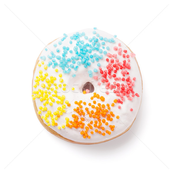 Donut with colorful decor Stock photo © karandaev
