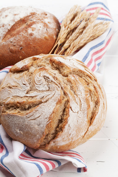 Homemade crusty bread Stock photo © karandaev