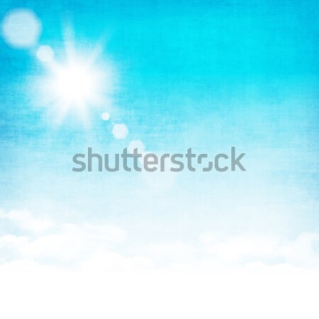Сток-фото: Гранж · аннотация · небе · синий · Солнечный · текстуры