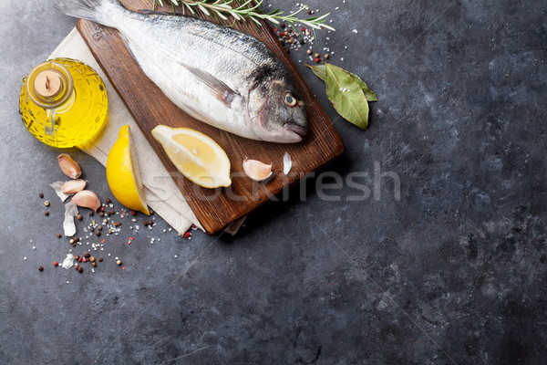 Fish cooking ingredients Stock photo © karandaev