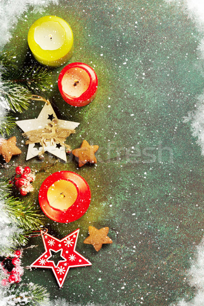 Xmas greeting card Stock photo © karandaev