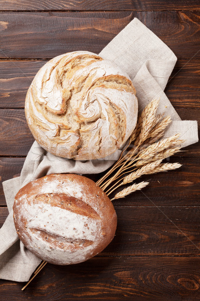 Homemade crusty bread Stock photo © karandaev