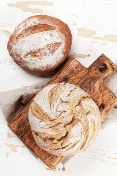 Homemade crusty bread Stock photo © karandaev