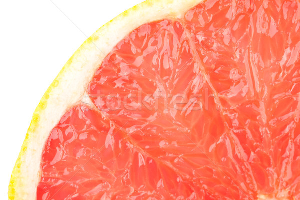 Macro alimente colectie grapefruit textură izolat Imagine de stoc © karandaev