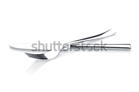 Silverware or flatware set of fork and knife Stock photo © karandaev