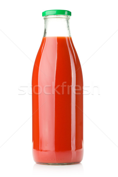 Stok fotoğraf: şişe · domates · suyu · yalıtılmış · beyaz · gıda · doğa