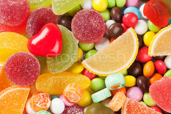 Сток-фото: красочный · конфеты · желе · рождения · фон · группа