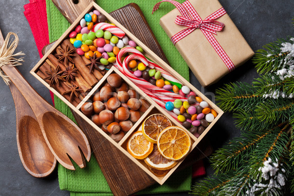 Christmas food decor Stock photo © karandaev