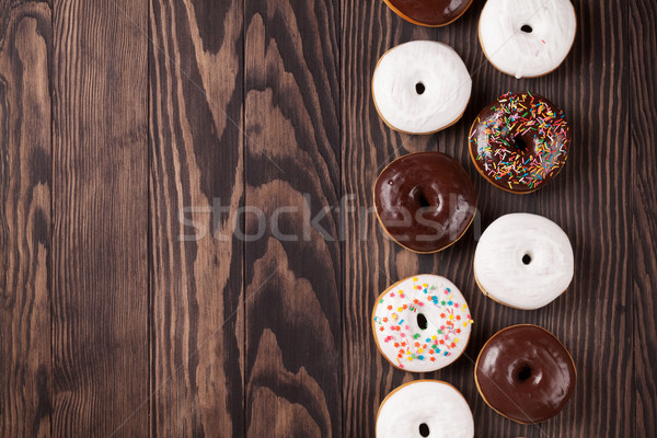 Donut with colorful decor Stock photo © karandaev