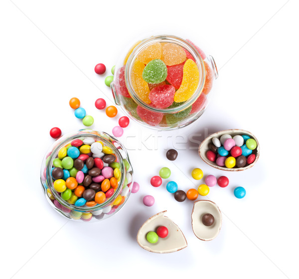 Colorful candies and marmalade Stock photo © karandaev