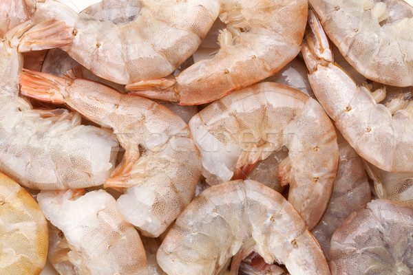 Raw uncooked shrimps Stock photo © karandaev