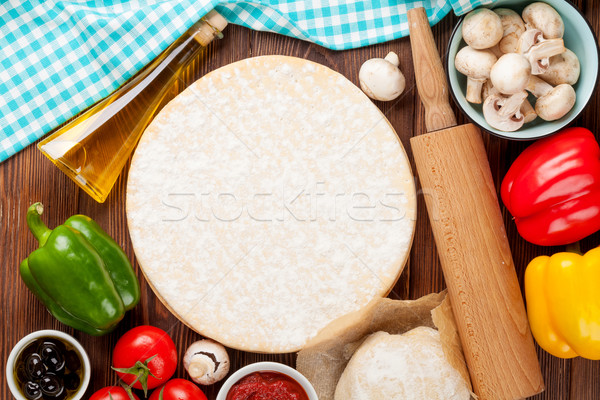 Pizza cooking ingredients Stock photo © karandaev