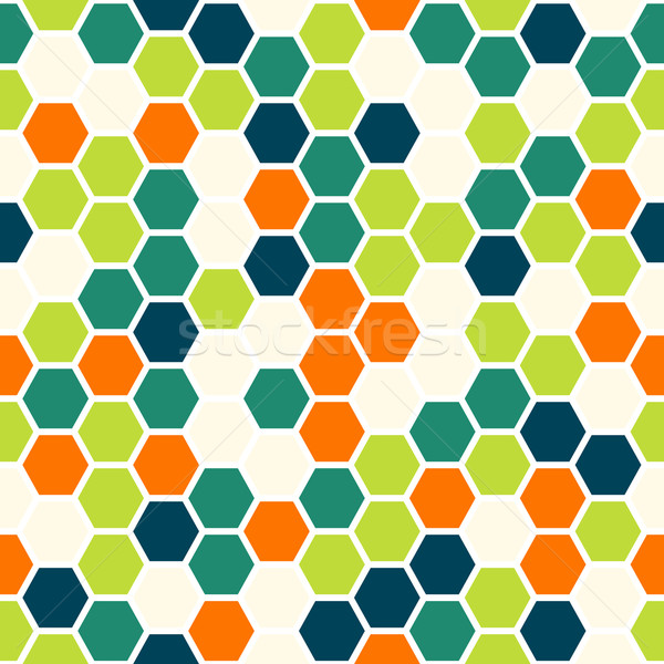 Hexagone coloré texture affaires résumé [[stock_photo]] © karandaev