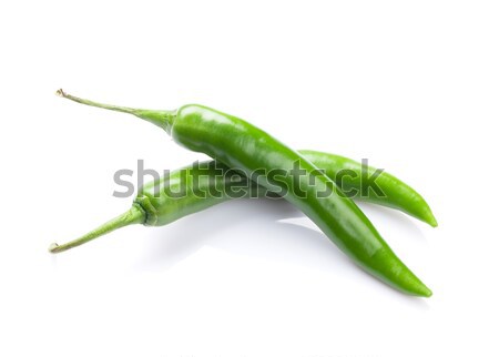 Green chili peppers Stock photo © karandaev