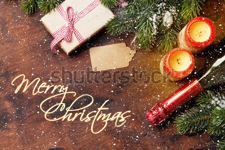 [[stock_photo]]: Noël · chocolat · chaud · coffret · cadeau · guimauve · haut