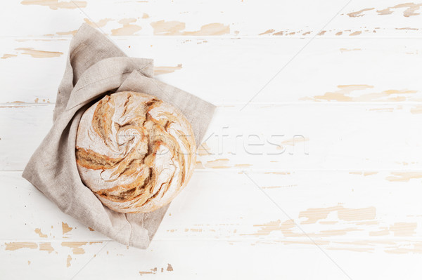 Homemade crusty bread Stock photo © karandaev