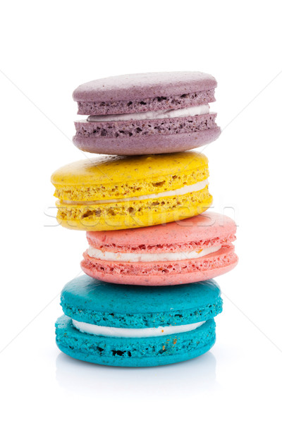 Colorful macaron cookies Stock photo © karandaev