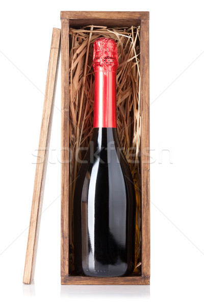 Champagne bottle in box Stock photo © karandaev